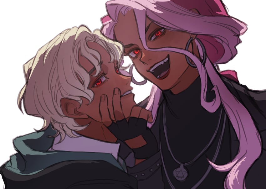 protagonist and qui leblanc (wizarding world and 2 more) drawn by wohara