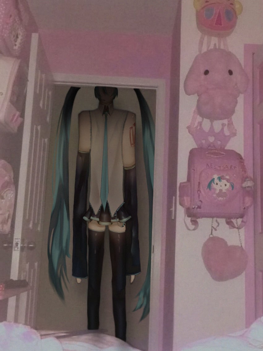 hatsune miku, hello kitty, and kitty (vocaloid and 3 more) drawn by aestsart