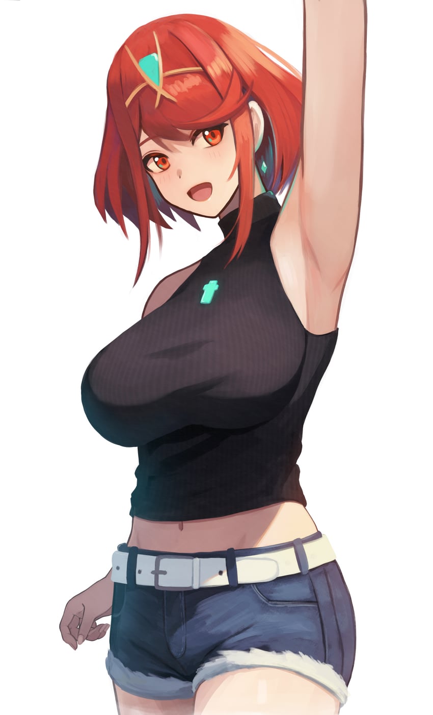 pyra (xenoblade chronicles and 1 more) drawn by labebebe_lee
