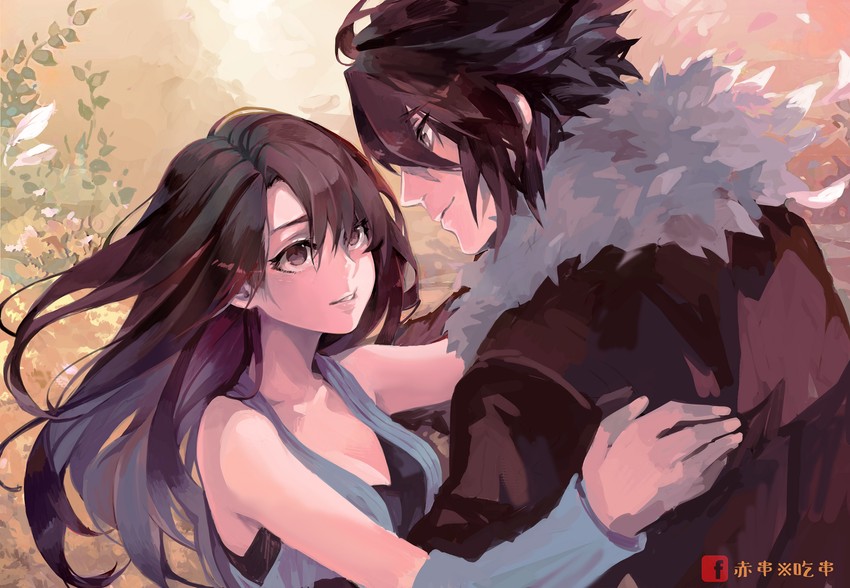 squall leonhart and rinoa heartilly (final fantasy and 1 more) drawn by scturkv0921