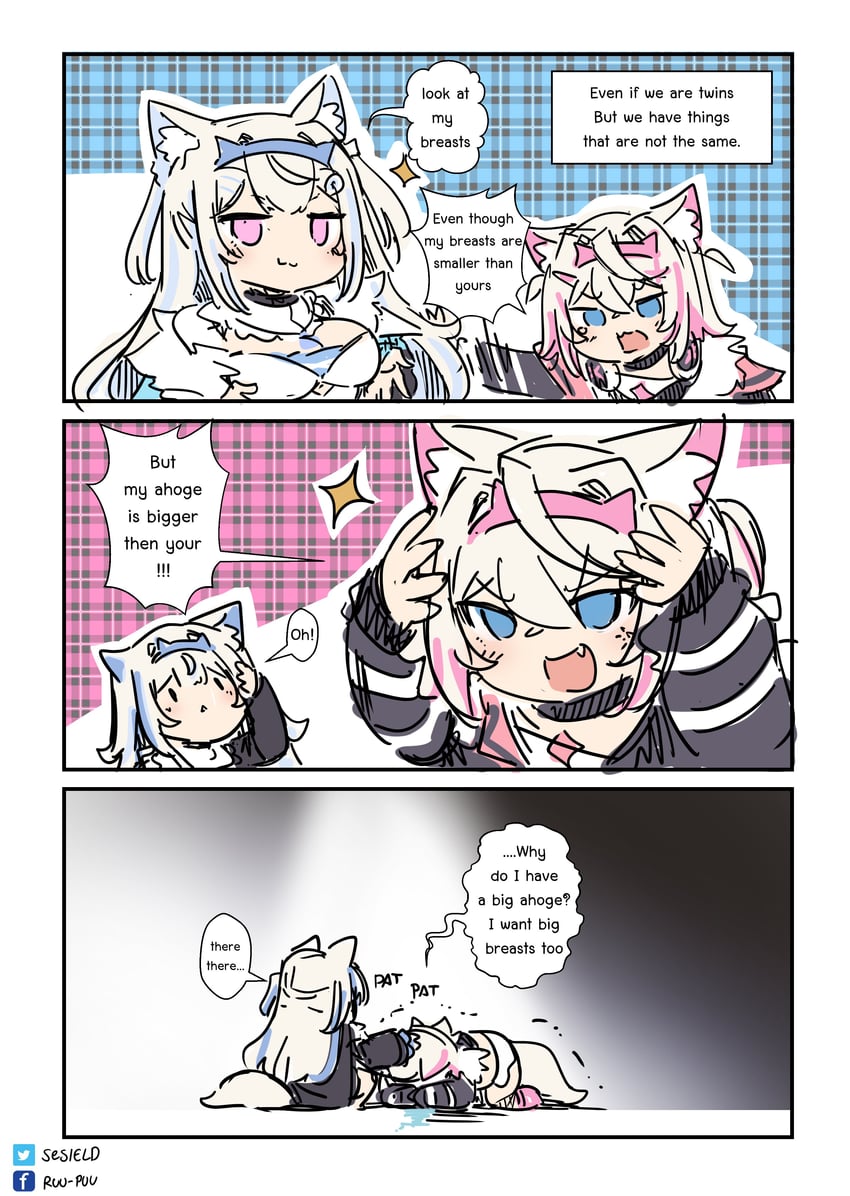 fuwawa abyssgard and mococo abyssgard (hololive and 1 more) drawn by sesield