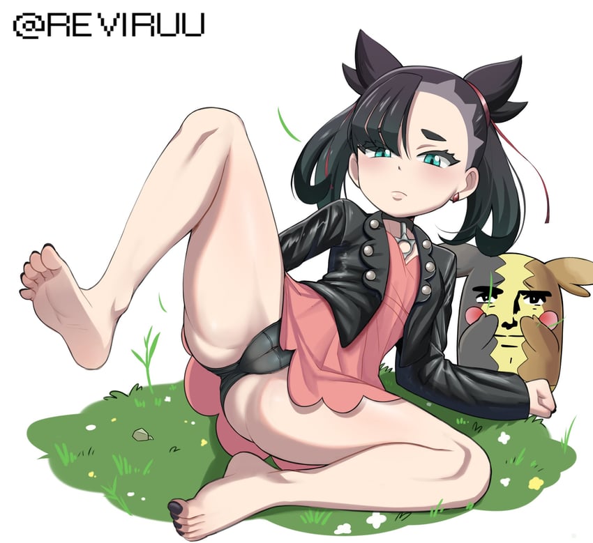 marnie and morpeko (pokemon and 1 more) drawn by reviruu