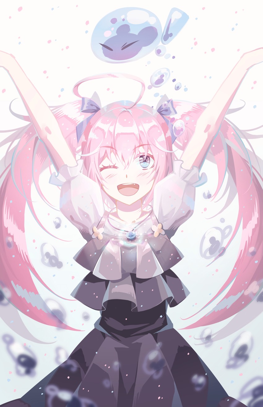 rimuru tempest and milim nava (tensei shitara slime datta ken) drawn by sylvarin