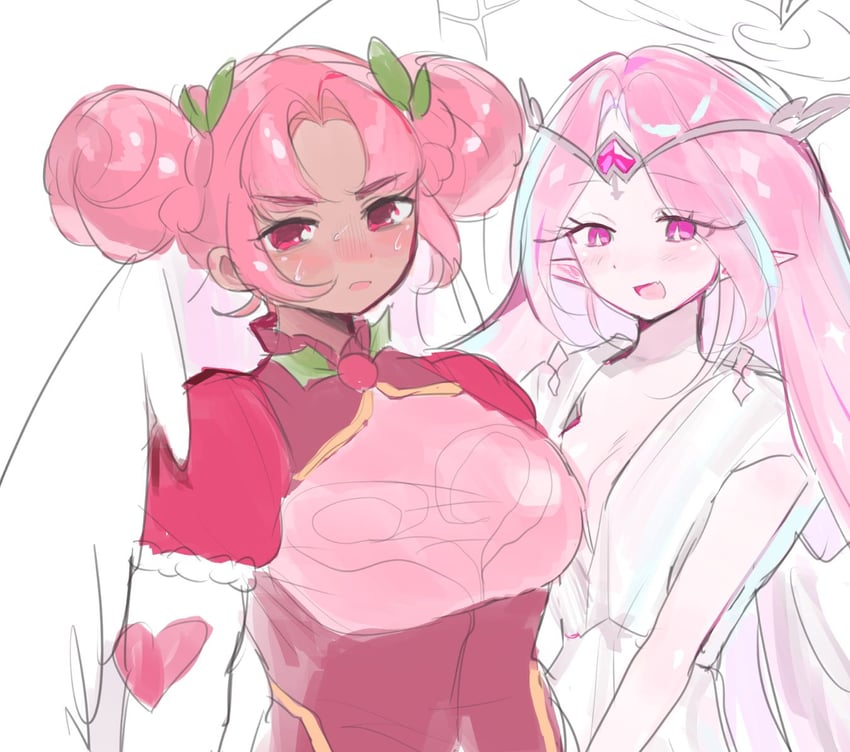 eternal sugar cookie and hollyberry cookie (cookie run and 1 more) drawn by crk_gyul
