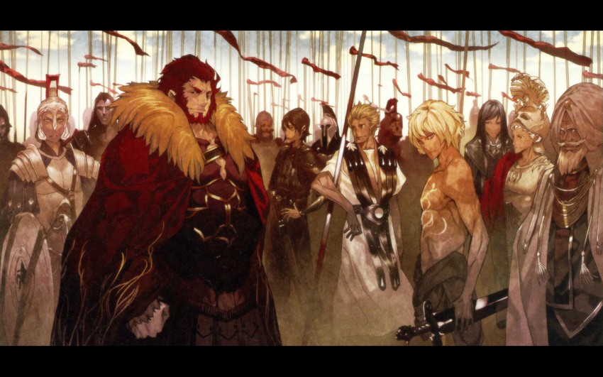 iskandar, ptolemy, eumenes, and mithrenes (fate and 1 more) drawn by morii_shizuki