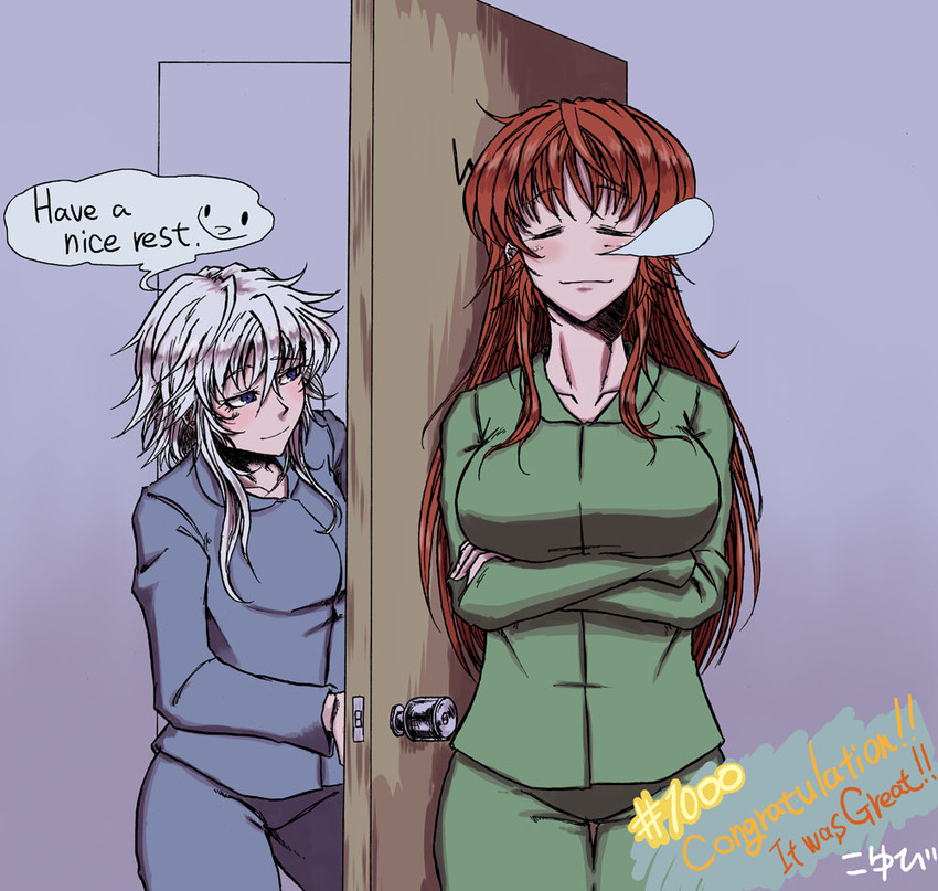 izayoi sakuya and hong meiling (touhou) drawn by koyubi_(littlefinger1988)