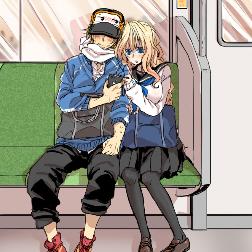 mary stuart and tenzou crossunite (kyoukaisenjou no horizon) drawn by hjm