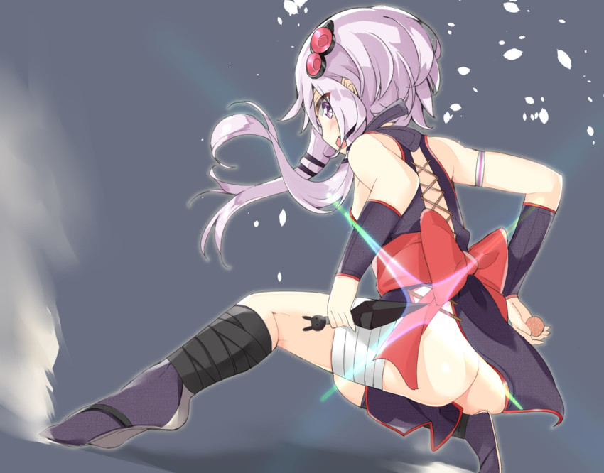 yuzuki yukari (vocaloid and 1 more) drawn by kamioka_shun'ya