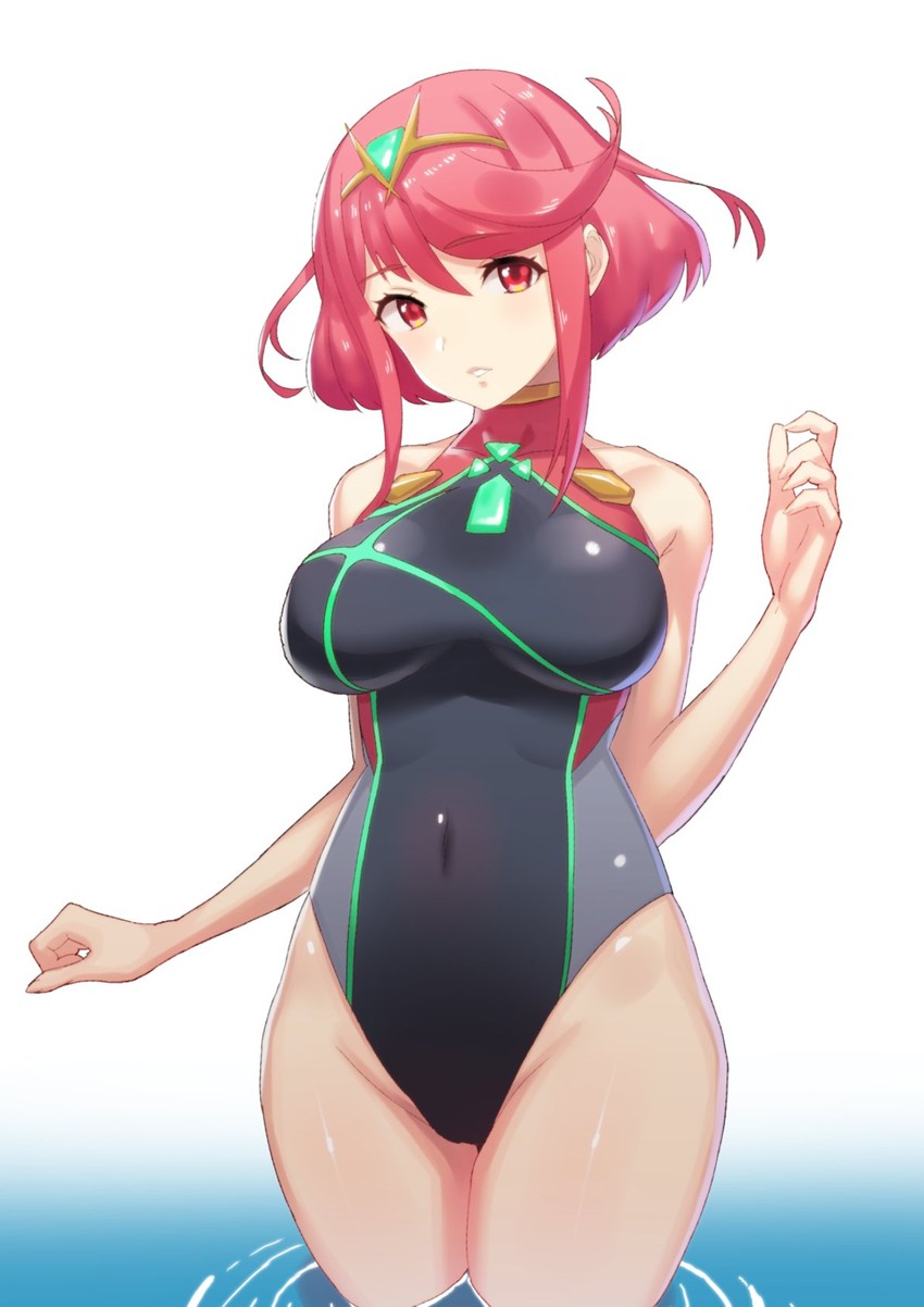 pyra (xenoblade chronicles and 1 more) drawn by green322