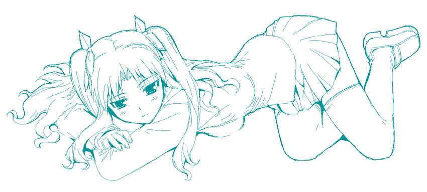 tohsaka rin (fate and 1 more) drawn by shichimenchou