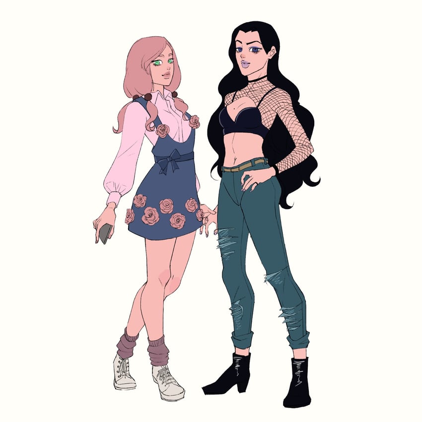 yamagishi yukako and hirose yasuho (jojo no kimyou na bouken and 2 more) drawn by atalajoestar
