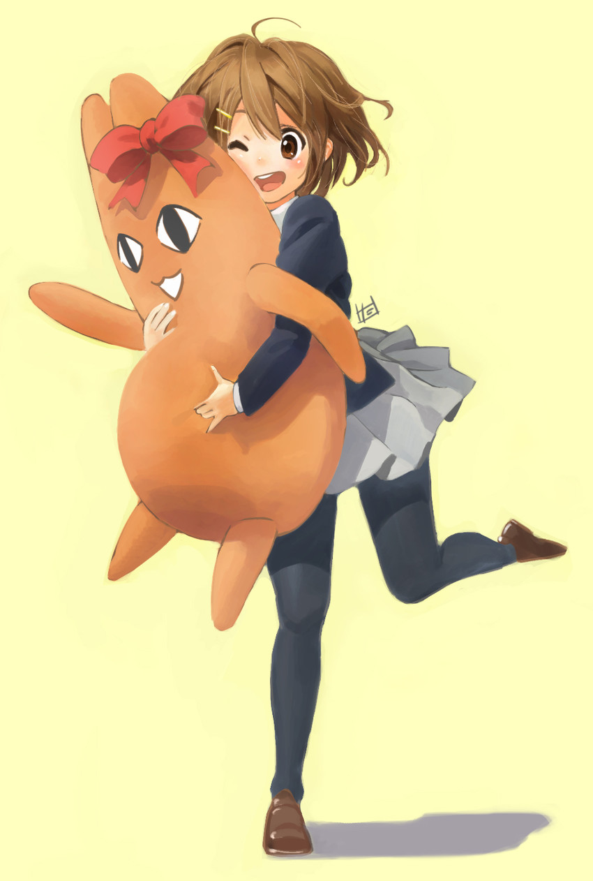 hirasawa yui and mihama chiyo's father (k-on! and 1 more) drawn by isshiki_tarou