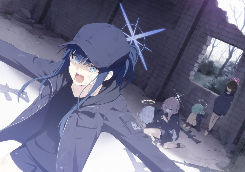 saori, azusa, atsuko, hiyori, and misaki (blue archive)