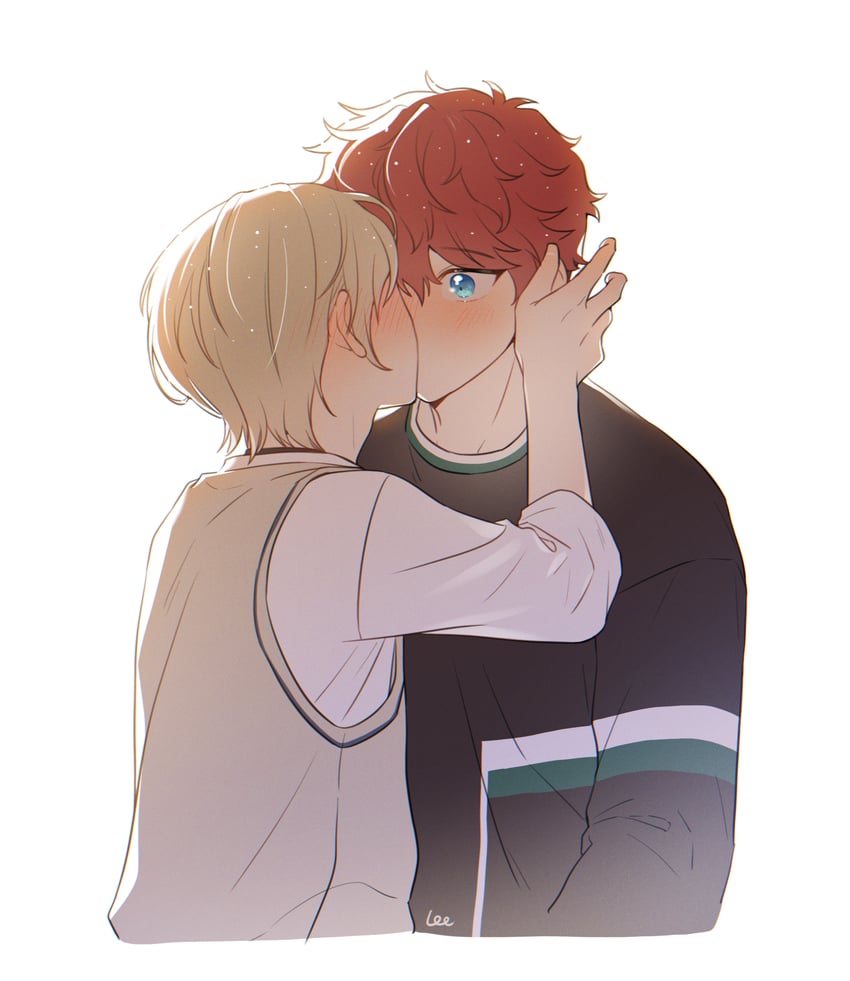 amagi hiiro and shiratori aira (ensemble stars!) drawn by kangyui