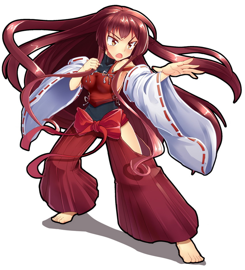 sendai hakurei no miko (original and 2 more) drawn by z.o.b