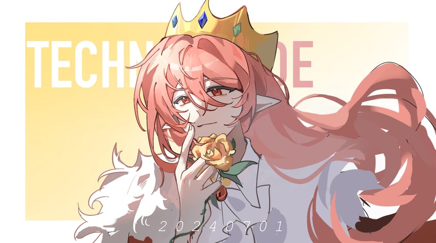technoblade (minecraft youtube and 1 more) drawn by hong_li_qing