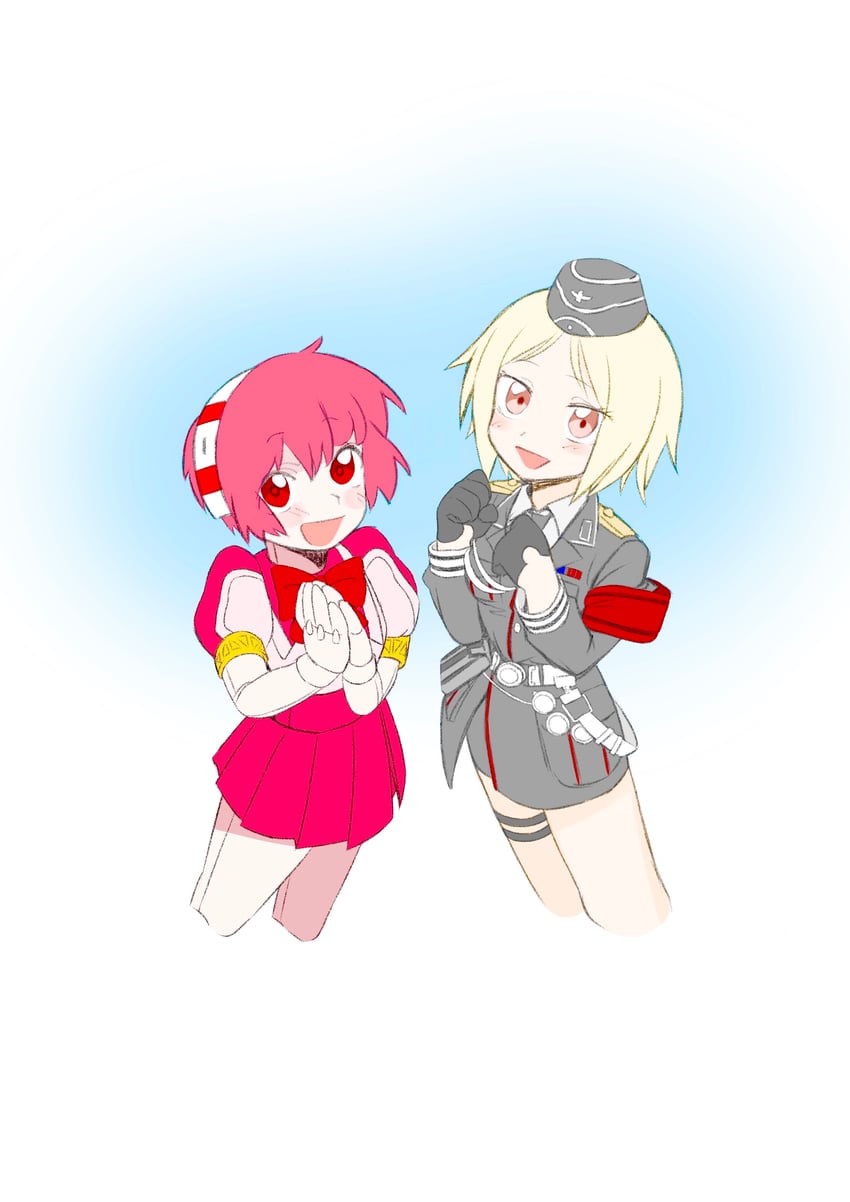 mp40 and dorothy haze (girls' frontline and 1 more) drawn by samutora_mike