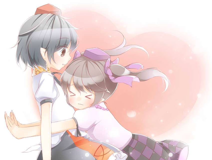 shameimaru aya and himekaidou hatate (touhou) drawn by ellipsis_(mitei)