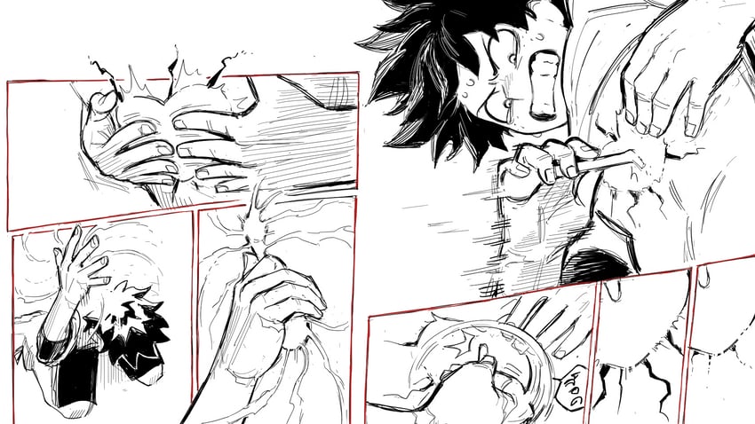 midoriya izuku (boku no hero academia) drawn by lc._universe