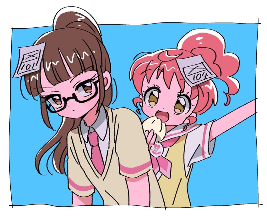 minami mirei and shiratama mikan (pretty series and 1 more) drawn by rituyama1