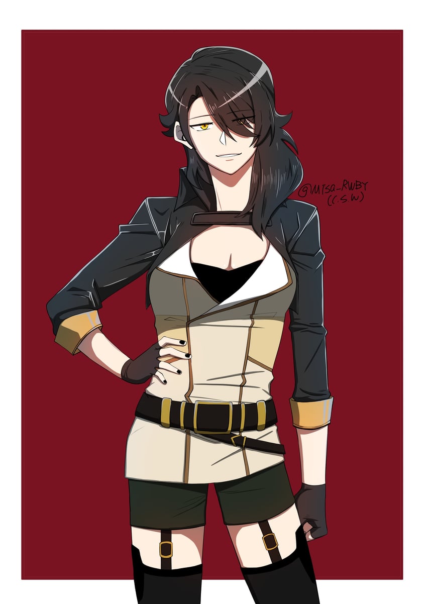 yang xiao long and cinder fall (rwby) drawn by misanim
