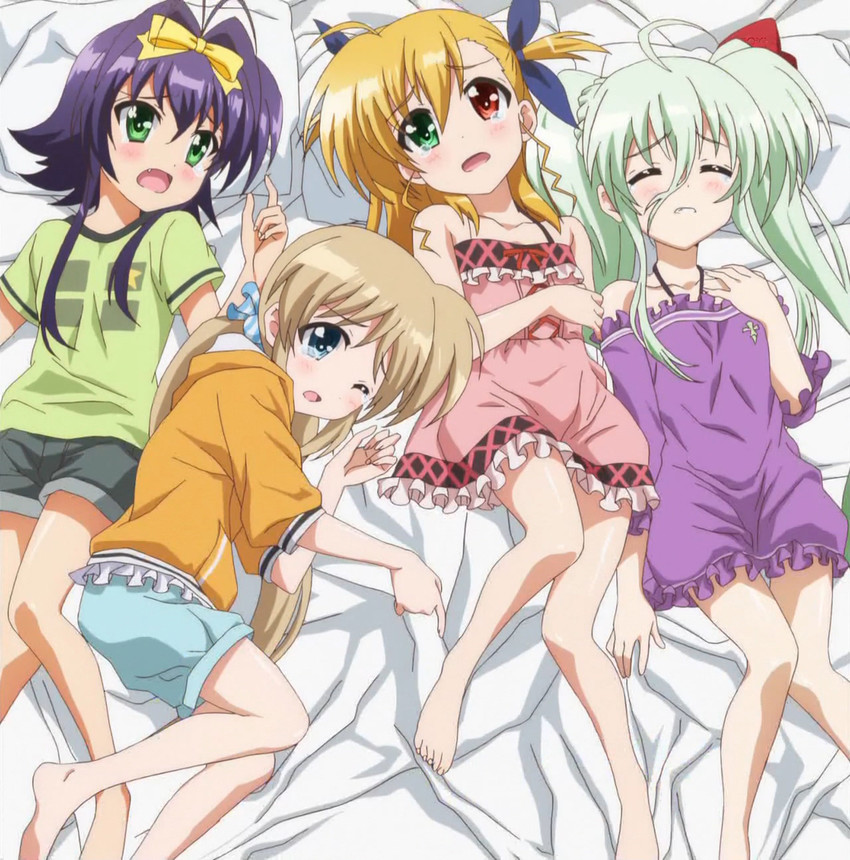 vivio, einhard stratos, corona timir, and rio wezley (lyrical nanoha and 1 more)