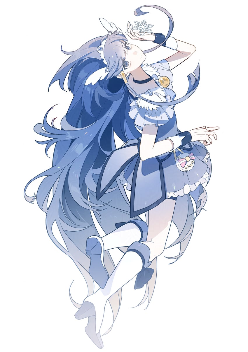 aoki reika and cure beauty (precure and 1 more) drawn by morgue_(southsakura)