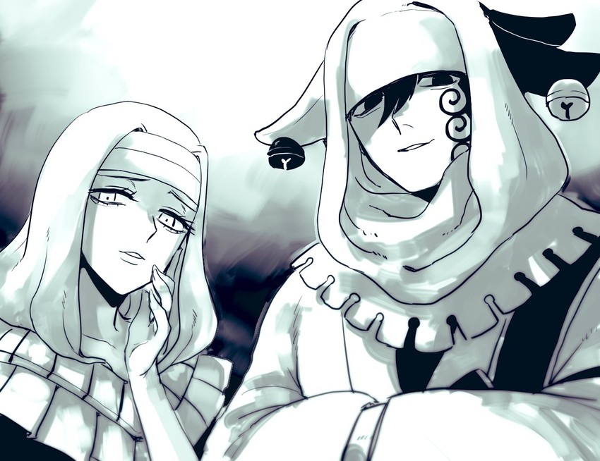 sessyoin kiara and ashiya douman (fate and 1 more) drawn by 164_hiroshixx