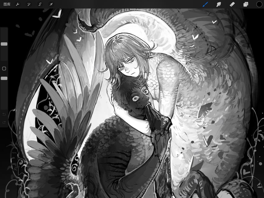 falin touden and laios touden (dungeon meshi) drawn by huli_xiaobai