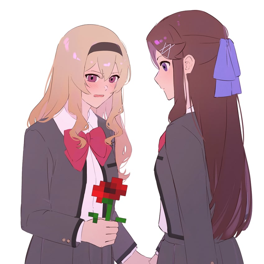 saijou claudine and tendou maya (shoujo kageki revue starlight and 1 more) drawn by raven_(rnzraven)