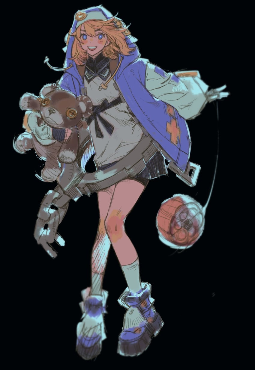 bridget and roger (guilty gear and 1 more) drawn by sol_halite