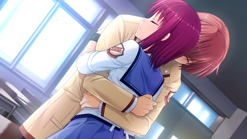 otonashi yuzuru and iwasawa masami (angel beats!) drawn by na-ga