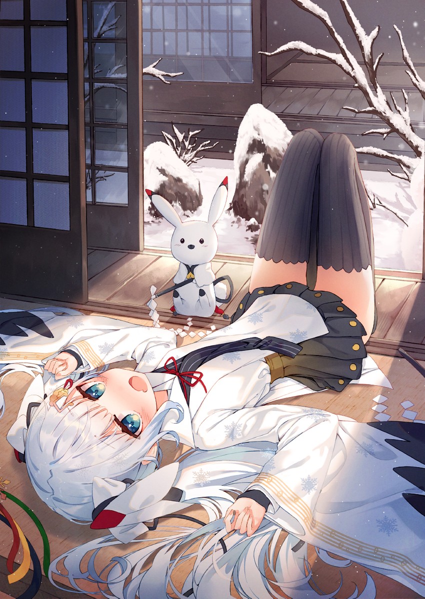 hatsune miku, yuki miku, and rabbit yukine (vocaloid) drawn by momingie