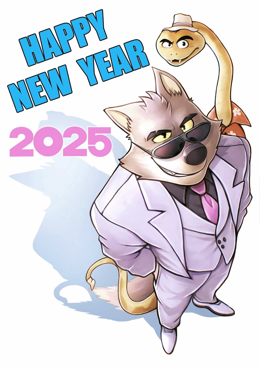 mr. wolf and mr. snake (the bad guys) drawn by kemokemumaki