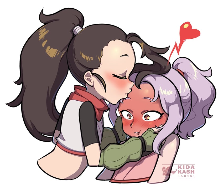 tsubaki and sazanka (kunoichi tsubaki no mune no uchi) drawn by kidakash