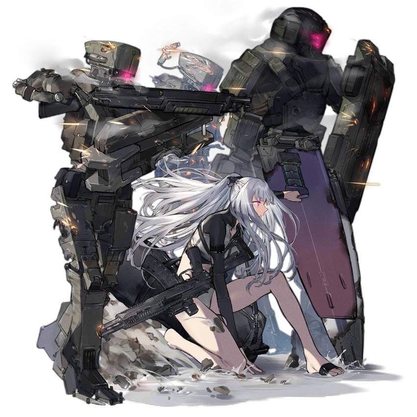 ak-12, cyclops, and aegis (girls' frontline) drawn by duoyuanjun