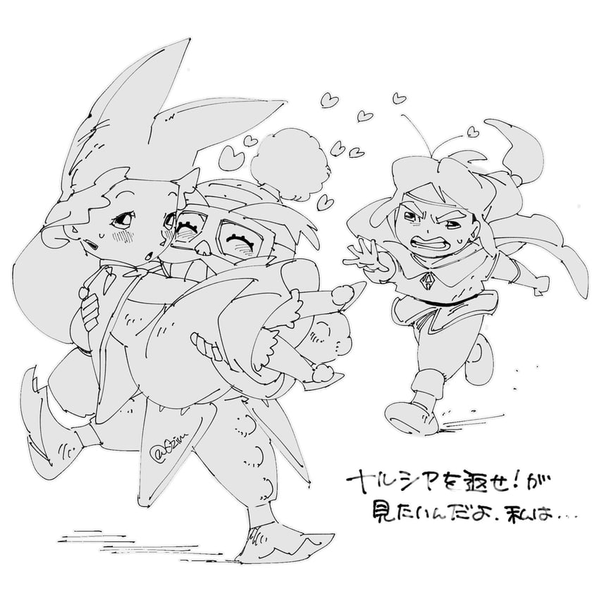 narcia, pietro pakapuka, and gamigami maou (popolocrois and 1 more) drawn by mizo_(0zim)