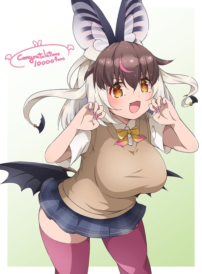 brown long-eared bat (kemono friends and 1 more) drawn by drias