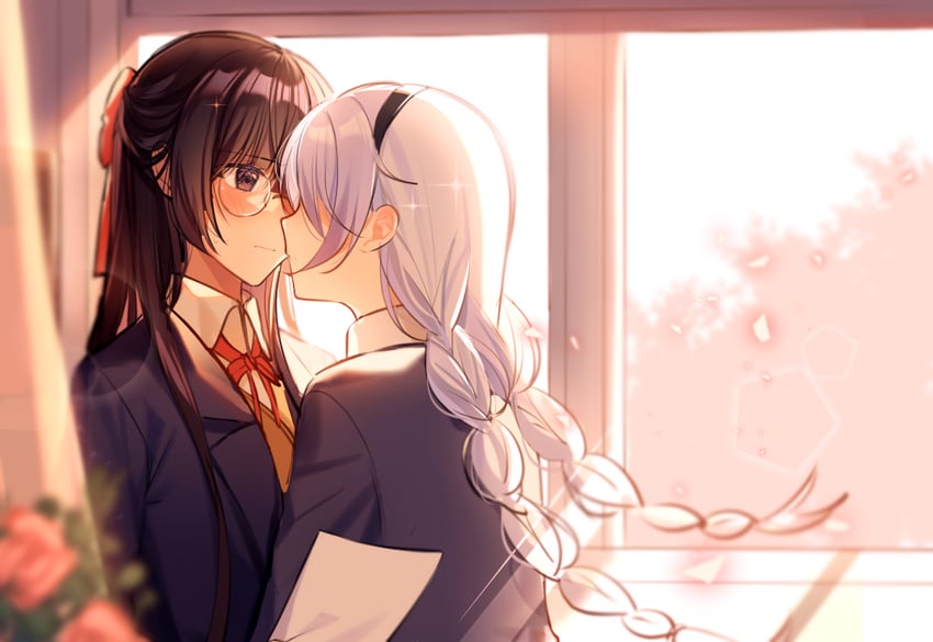 kiana kaslana and raiden mei (honkai and 1 more) drawn by shiyoi