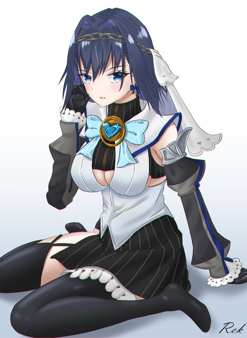 ouro kronii (hololive and 1 more) drawn by rek_(rekku_n)