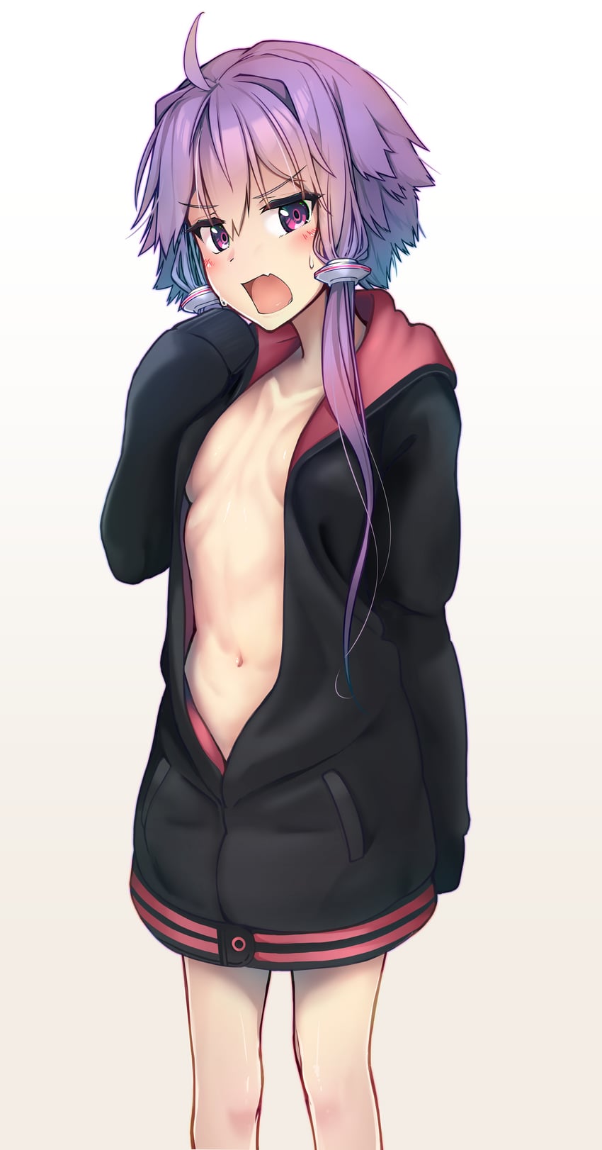yuzuki yukari (vocaloid and 1 more) drawn by isurugi_gen