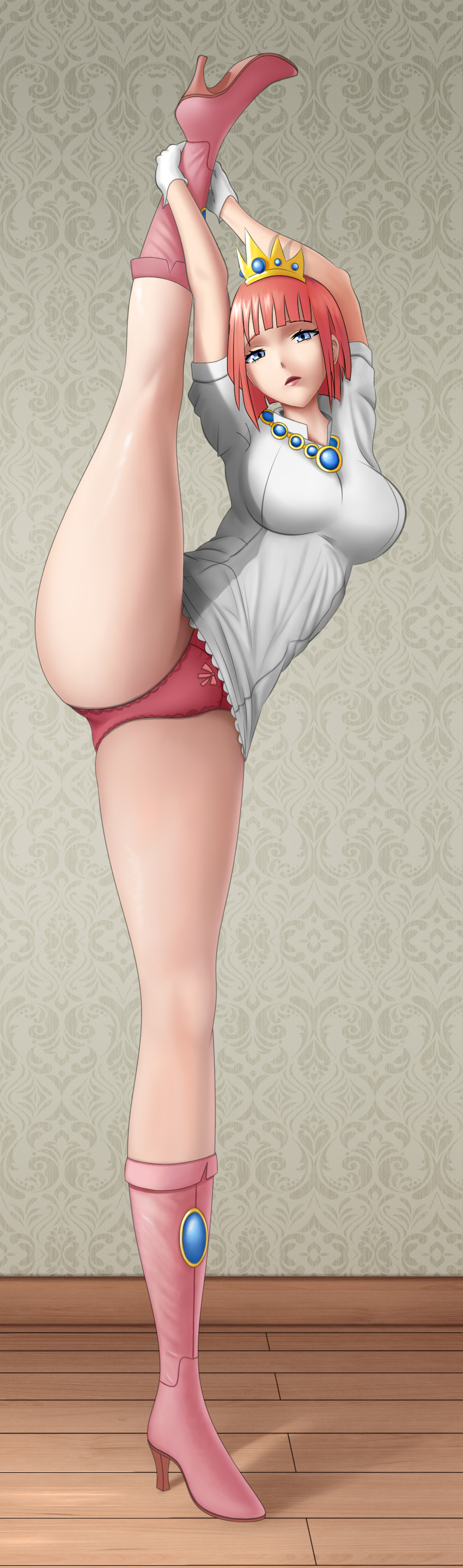 princess shokora (wario land and 1 more) drawn by mistabs and nevarkun