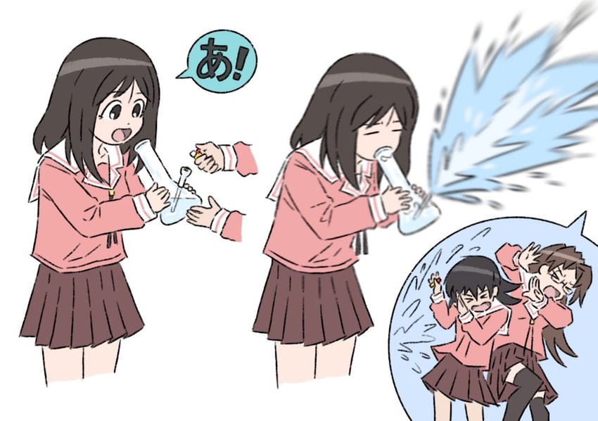 kasuga ayumu, takino tomo, and mizuhara koyomi (azumanga daioh) drawn by truffleduster