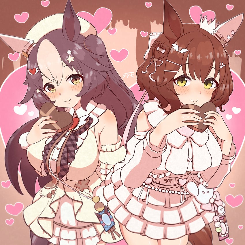 aston machan and yamanin zephyr (umamusume) drawn by jsm_100