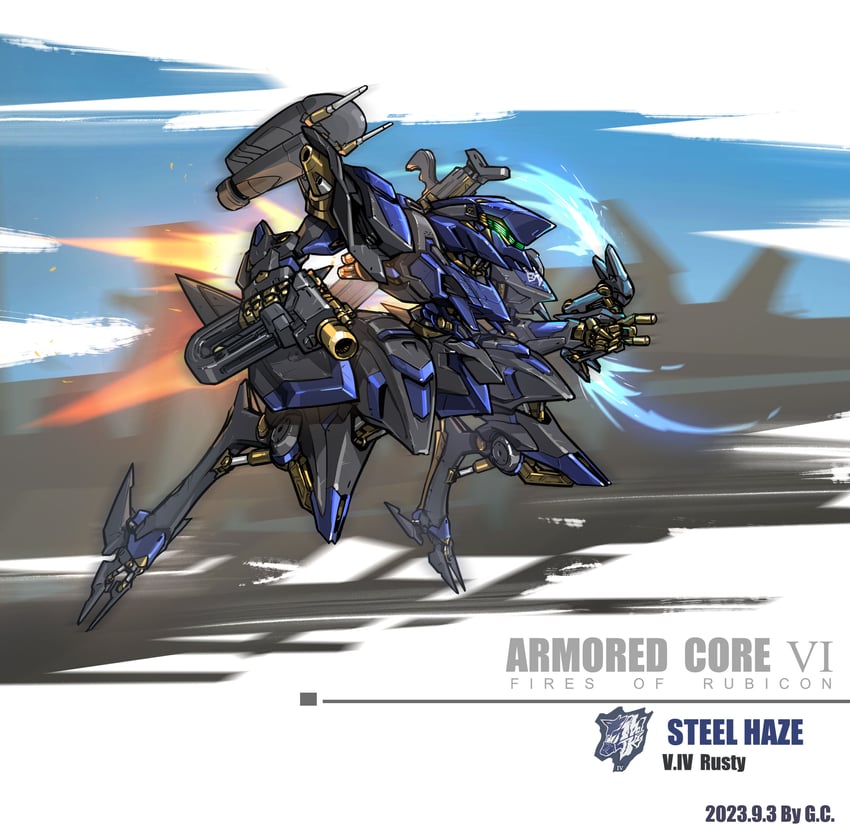 steel haze (armored core and 1 more) drawn by kingofdraw