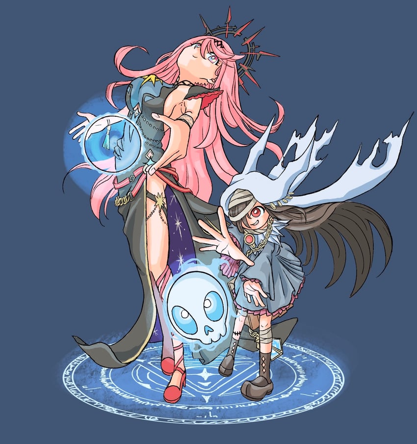 tenne miko and sakuraba seira (heaven burns red) drawn by e4illust