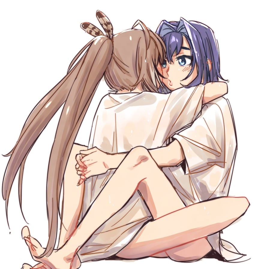 ouro kronii and nanashi mumei (hololive and 1 more) drawn by anco_(platanity)