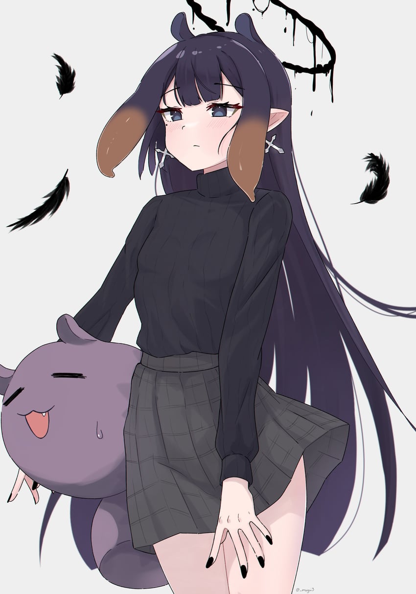 ninomae ina'nis and takodachi (hololive and 1 more) drawn by magui3