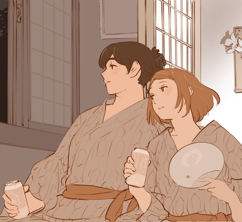 nomoto yuki and kasuga totoko (tsukuritai onna to tabetai onna) drawn by 55bata6rou