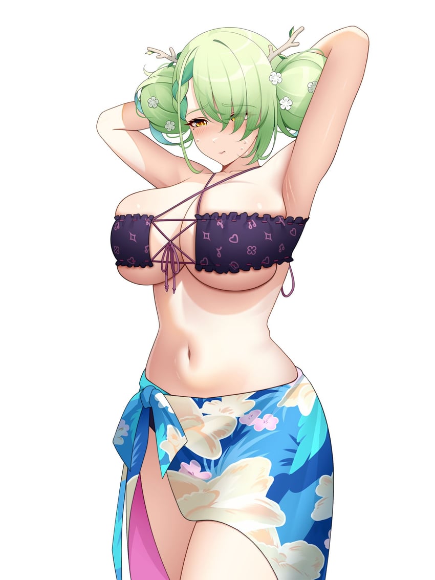 ninomae ina'nis and ceres fauna (hololive and 1 more) drawn by drey525